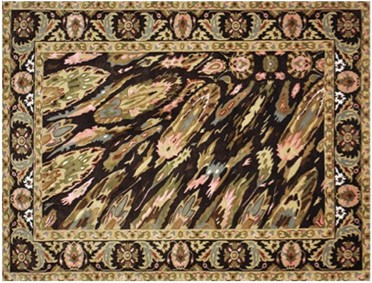 Trippy Area Rugs Uniquely Modern Trippy Area Rug Puts A Vortex In The Middle Of Dining Room