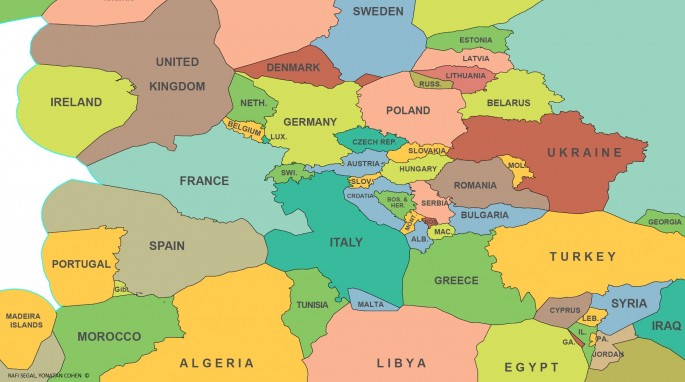 world map mediterranean