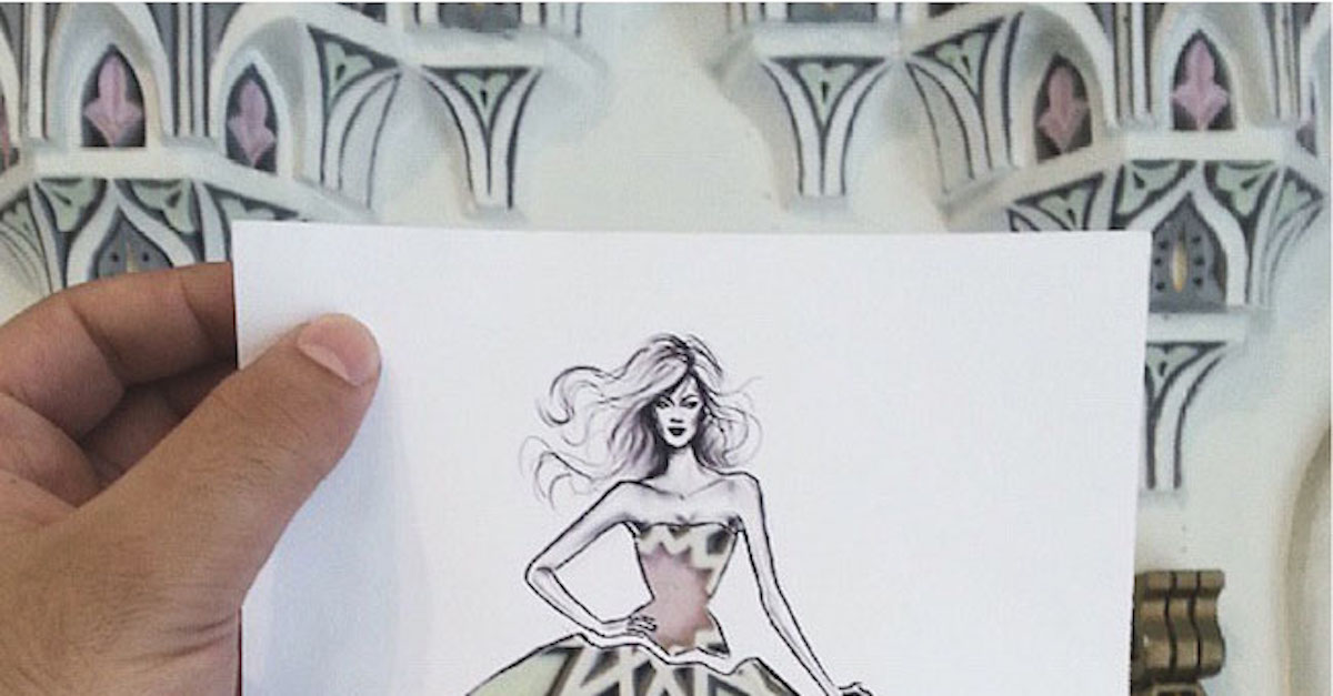 Amazing Artist Uses Beautiful Everyday Scenes To Complete His Sketches