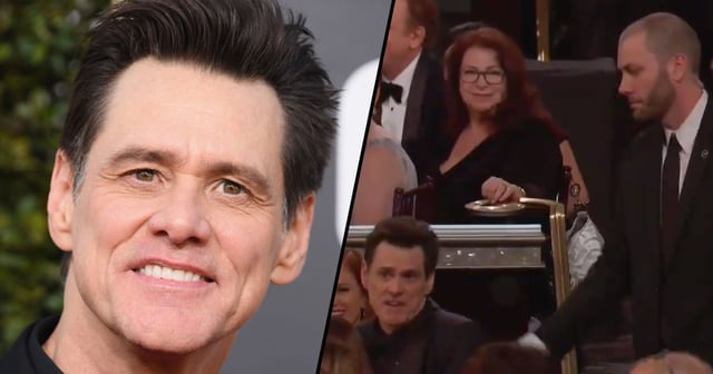 Jim Carrey Gets Escorted From The Golden Globes Jim Carrey Arrives At Golden Globes With New Girlfriend, Gets 'Kicked
