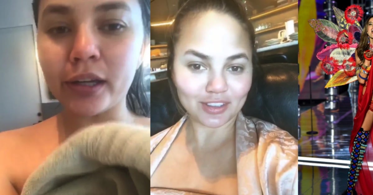 Chrissy Teigen Hilariously Trolled The Victoria S Secret Fashion Show Over The Weekend With A Series Of Fake Videos 22 Words