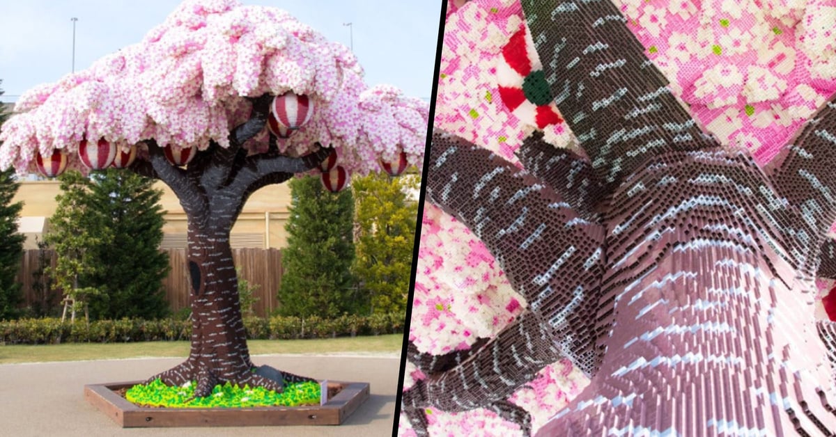 This Cherry Blossom Tree Is Made out of Over 800,000 Lego Bricks