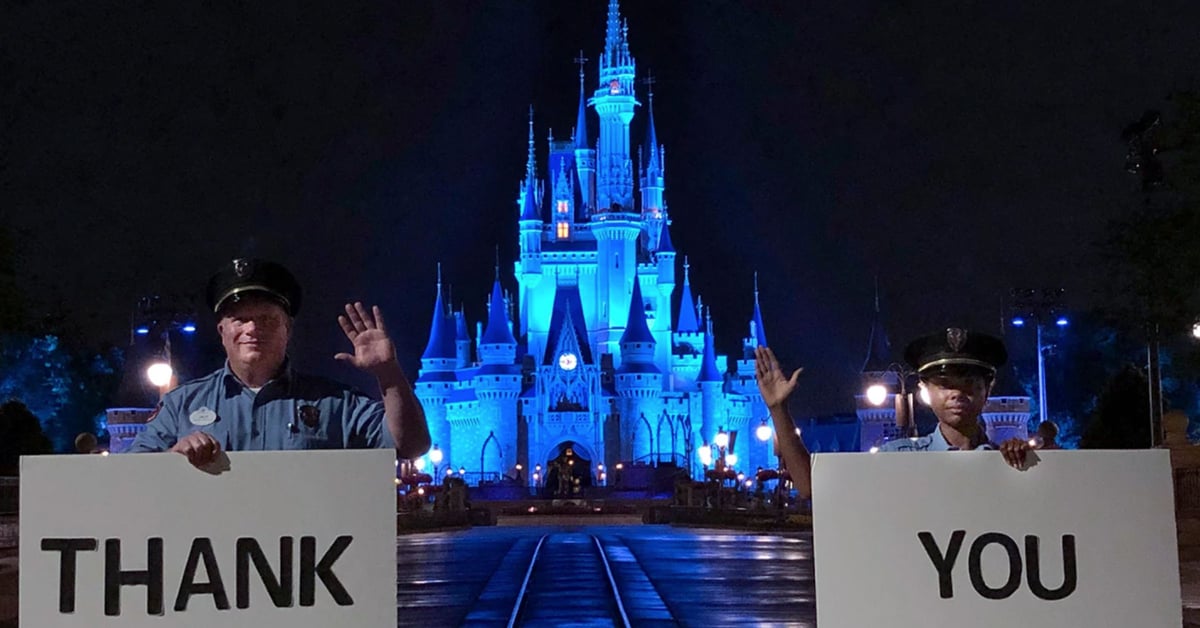 Cinderella’s Castle at Disney Will Light Up Blue to Honor Healthcare Workers