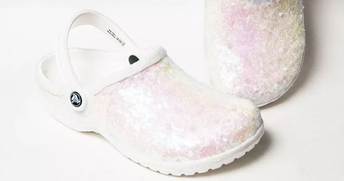 You Can Now Buy White Glitter Crocs For Your Wedding Day 22 Words