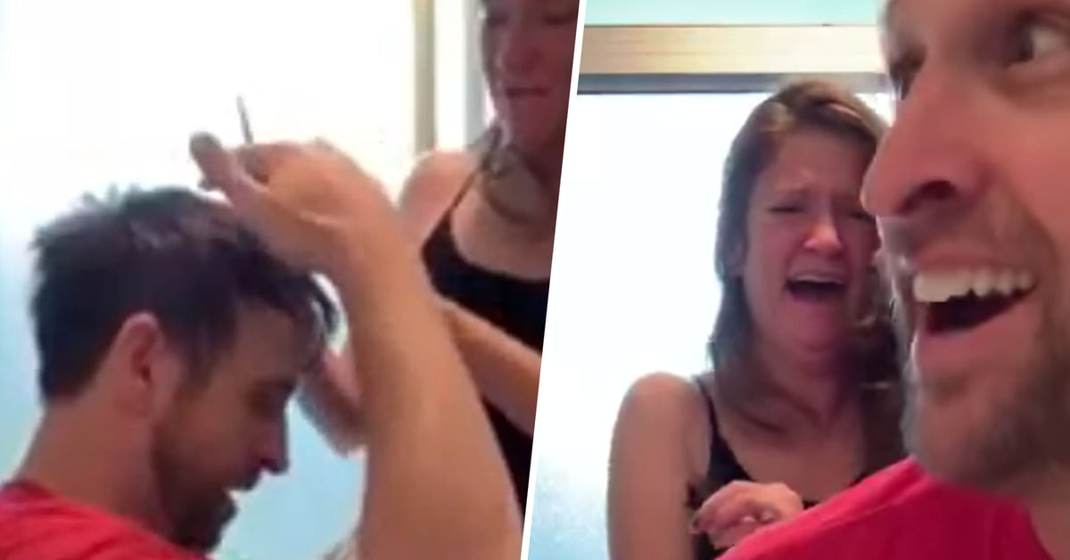Woman Gives Boyfriend Quarantine Haircut That’s so Bad He’s Forced to Go Bald