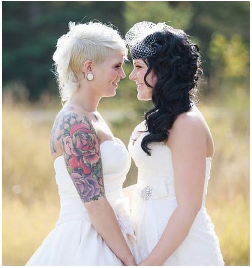 17 Tattooed Brides Who Prove That Ink and Wedding Gowns Can Be a Timeless Combination | 22 Words