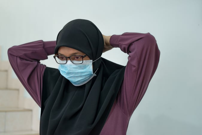 Model Helped Design a Line of Face Masks for HijabWearing Workers