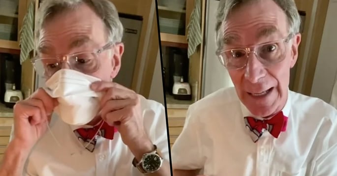 Bill Nye Did a Science Experiment to Show How Face Masks Work 22W