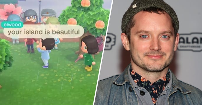 Elijah Woods Visited a Fan's 'Animal Crossing' Island to Sell Turnips