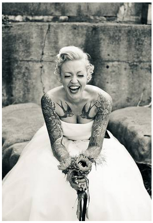 Tattooed Wedding Dresses