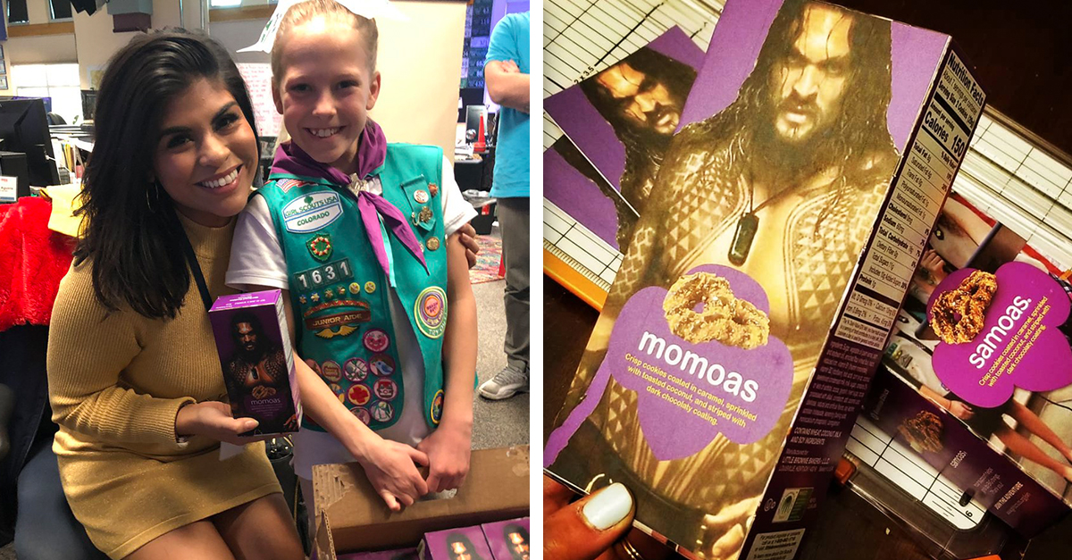 This Girl Scout Turned Samoa Cookies Into Jason Momoa Cookies 22W