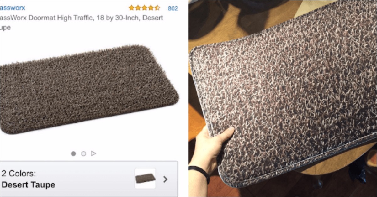 This Woman Was Left Floored After She Bought a Doormat Online And